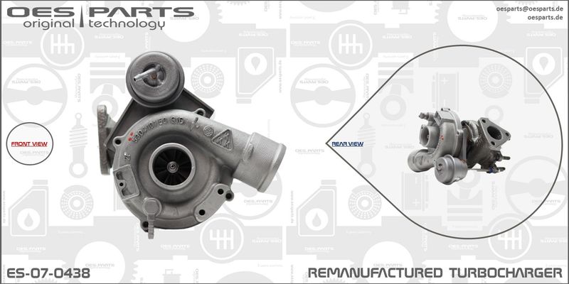 OES PARTS Kompresors, Turbopūte ES-07-0438